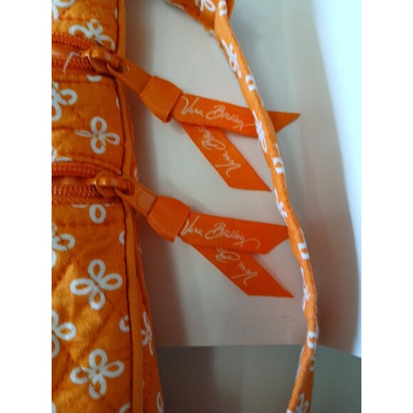 Vera Bradley University Of Tennessee Triple Zip Hipster Purse Orange/White Desig - Picture 6 of 16